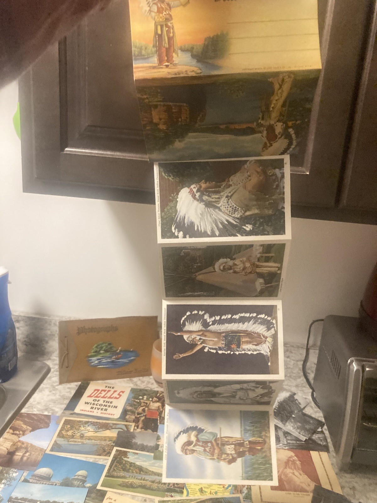 Huge Lot Wis. Scenic Sites Scrapbook Album Postcards Duck Tours Mixed 1950’s Etc