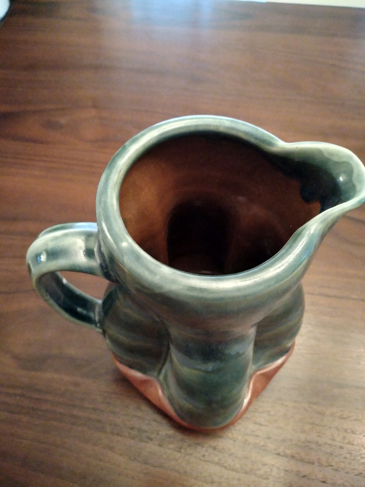 Pincu Pottery Ceramic Earthenware Hand Painted Large Pitcher 10″