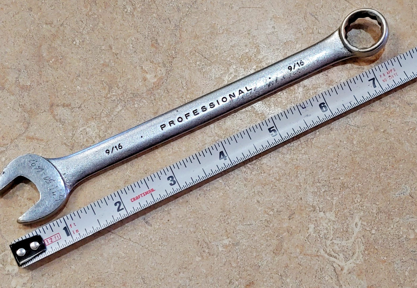 Proto Professional Tools 9/16″ 12-point Combination Wrench #1218 Made in USA
