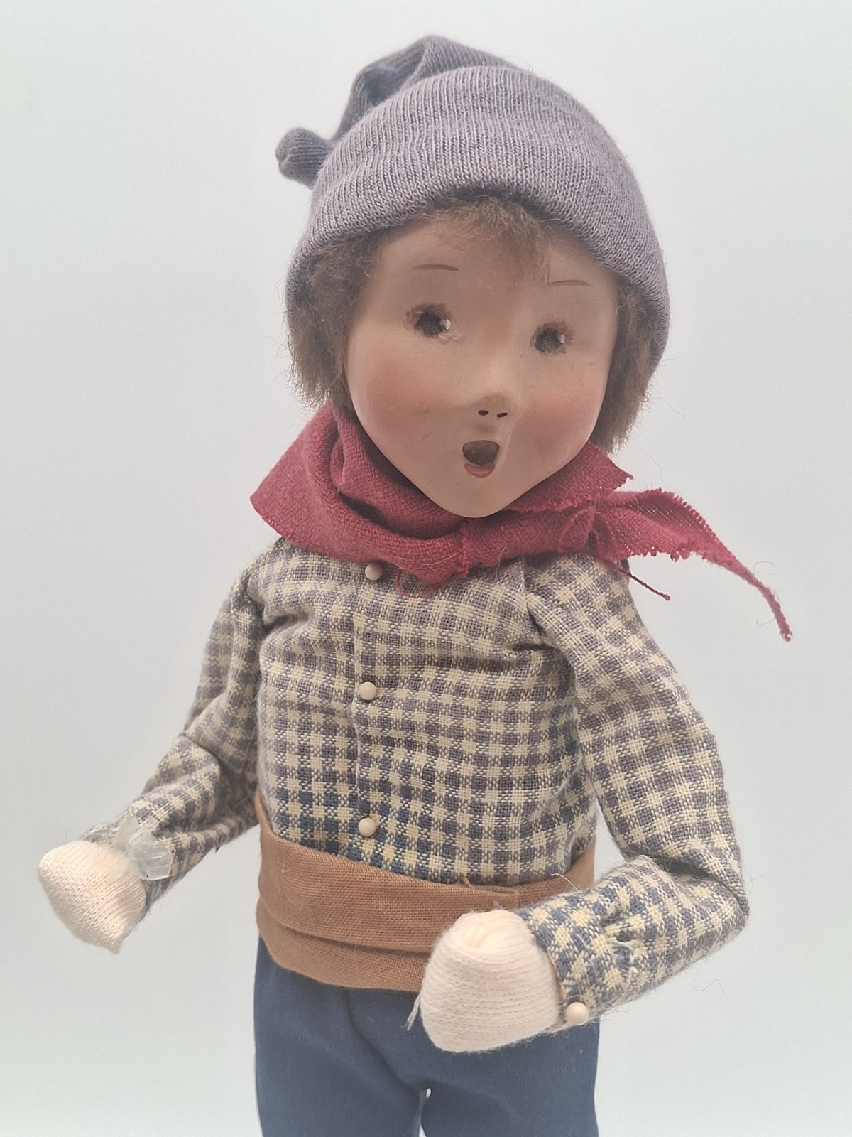2003 Byers Choice French Boy ~ Missing Basket