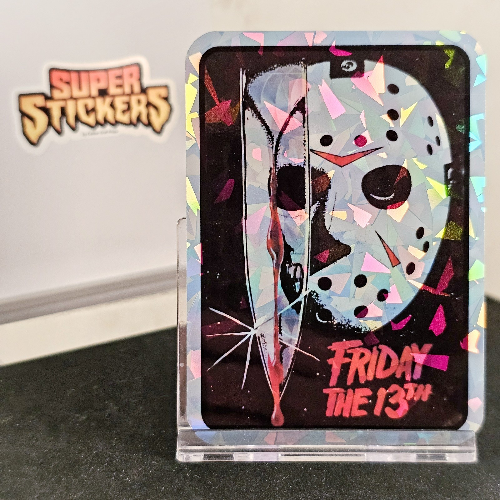 Vending Prism Super Sticker Vtg style 80s Horror Friday The 13th Jason Voorhees!
