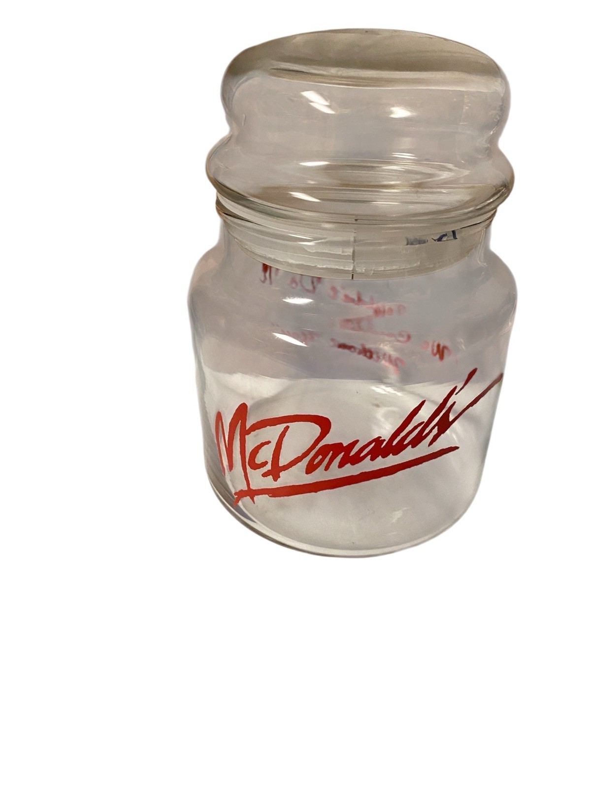 McDonald Lidded Glass Canister