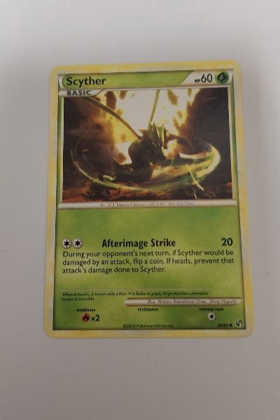 Scyther 36/90 Uncommon HGSS Undaunted Pokemon LP