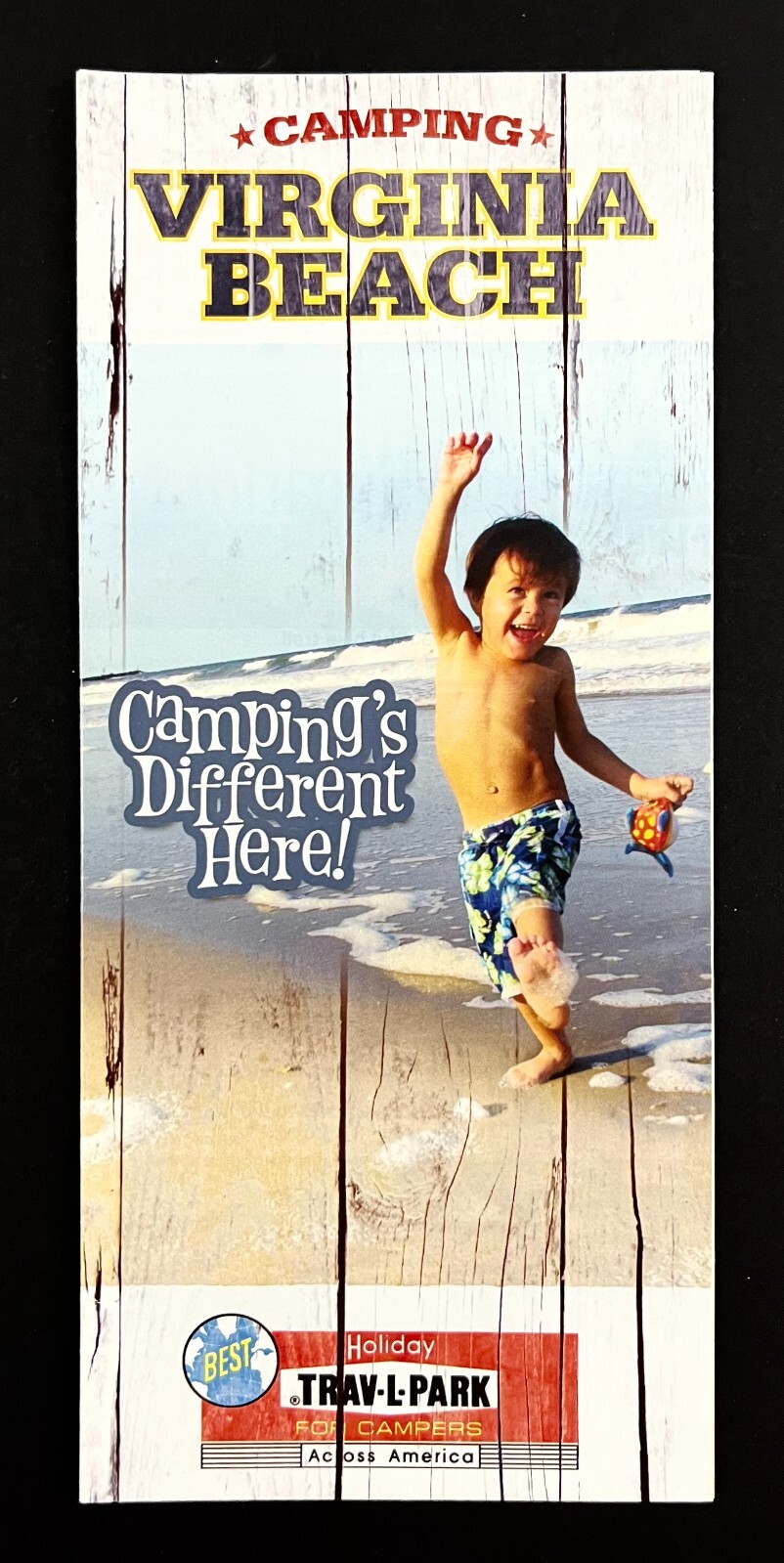 2000s Virginia Beach Camping Guide Trav-L-Park Family Campers Travel Brochure