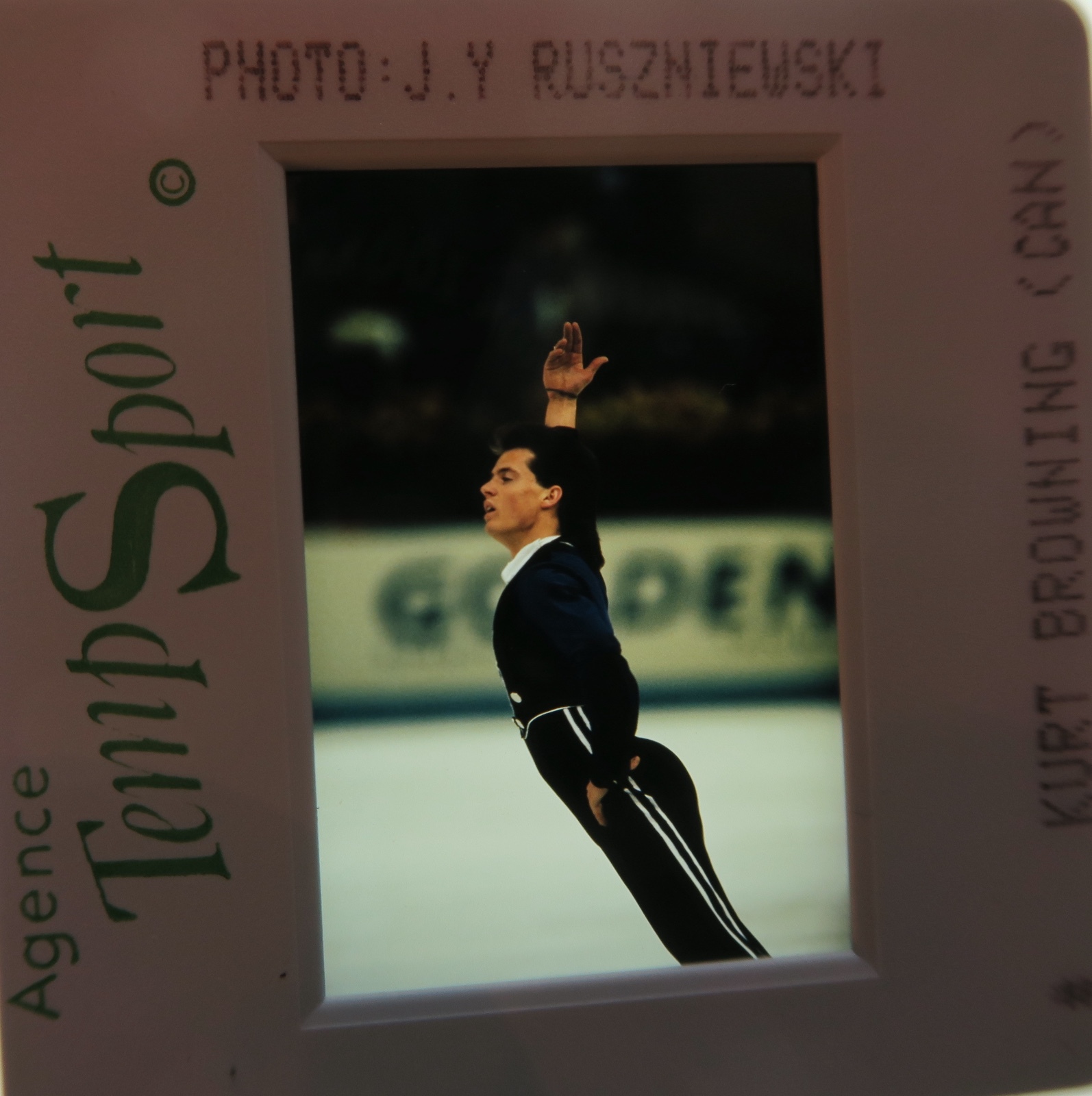 KURT BROWNING Olympic SKATING World Champion quadruple jump SLIDE 1