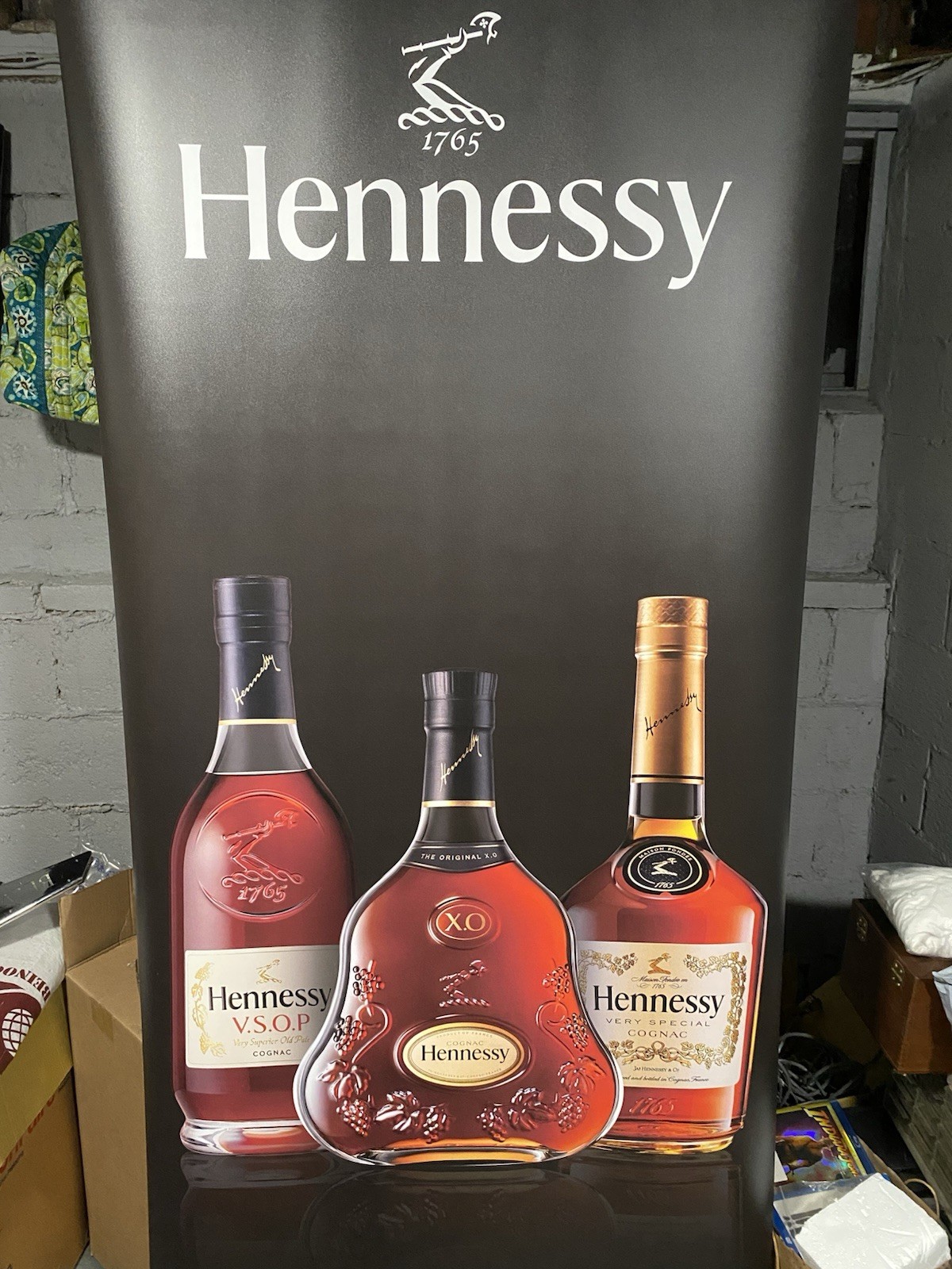 Hennessy Cognac Banner Pop-Up Vinyl 7ft Brand New Poster Sign Advertising XO