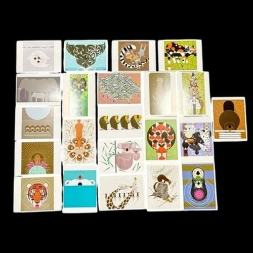 Charley Harper Postcard Lot Assorted Animals (22) Unused All Different Set C