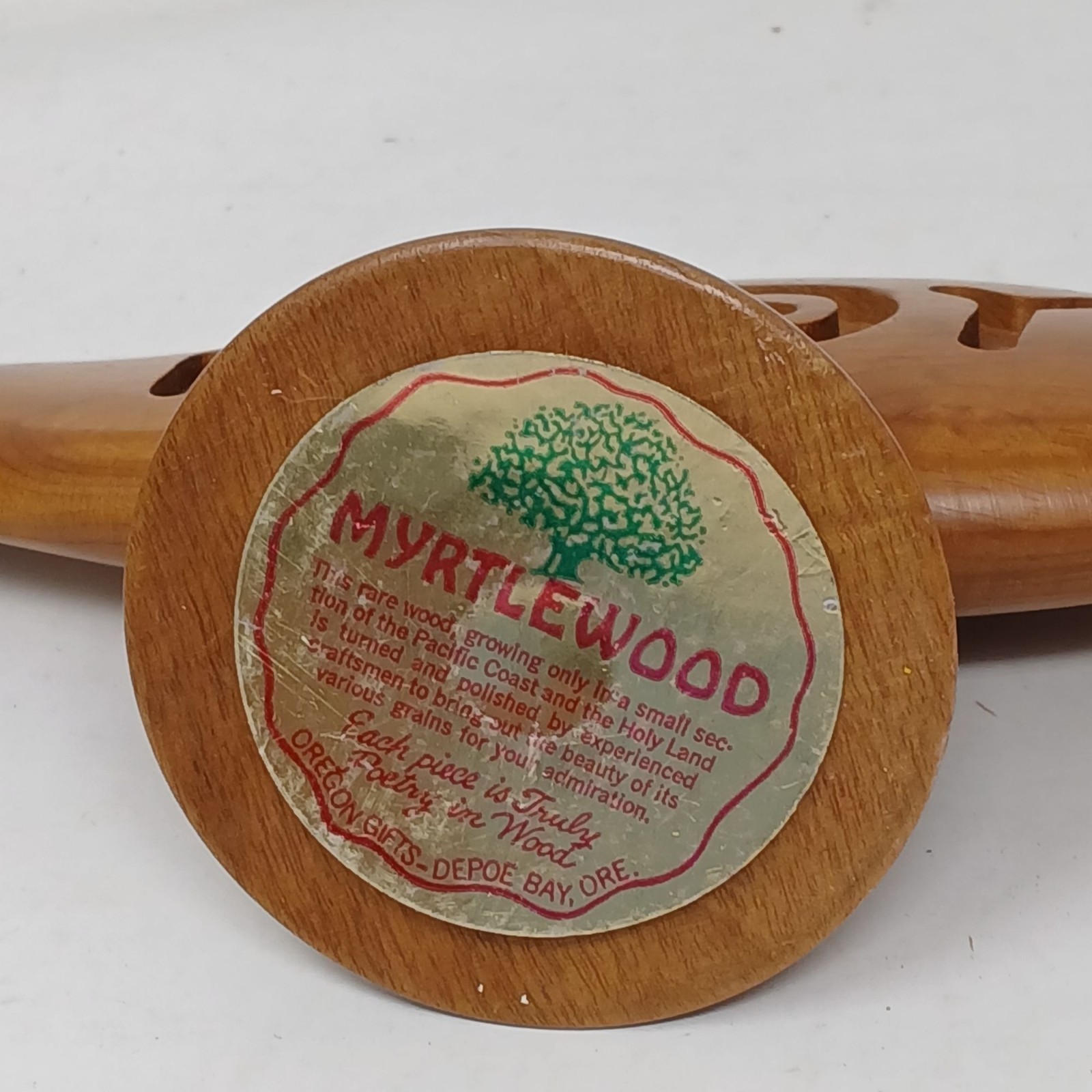 Christian Fish Symbol Decor Handcrafted From Myrtlewood 9 x 4 inch #D-37
