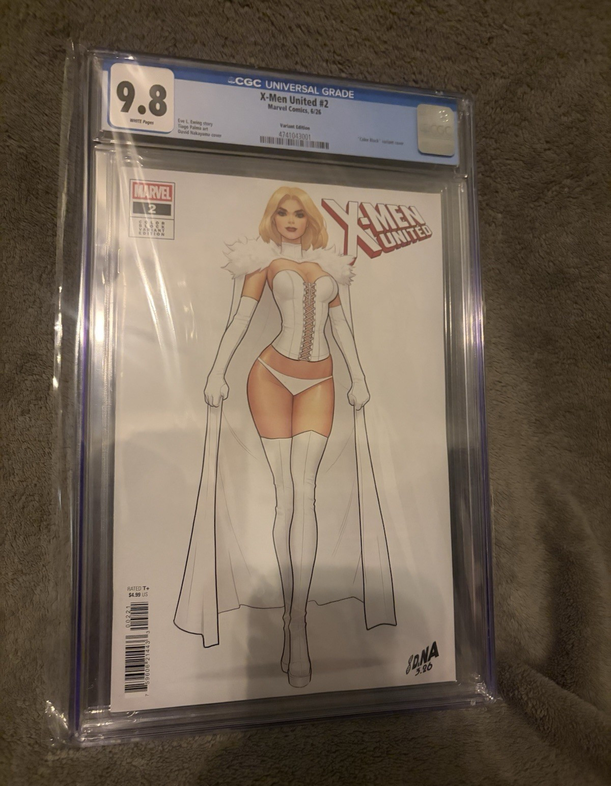 X-Men United #2 Marvel 2026 CGC 9.8 Color Block Variant David Nakayama