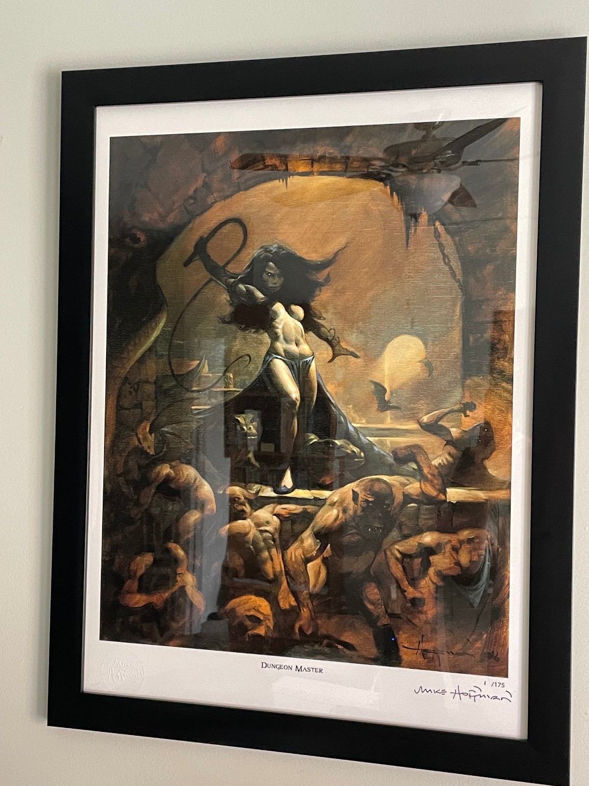 DUNGEON MASTER! Fine Art Print Limited Edition Signed & Framed! by Mike Hoffman!
