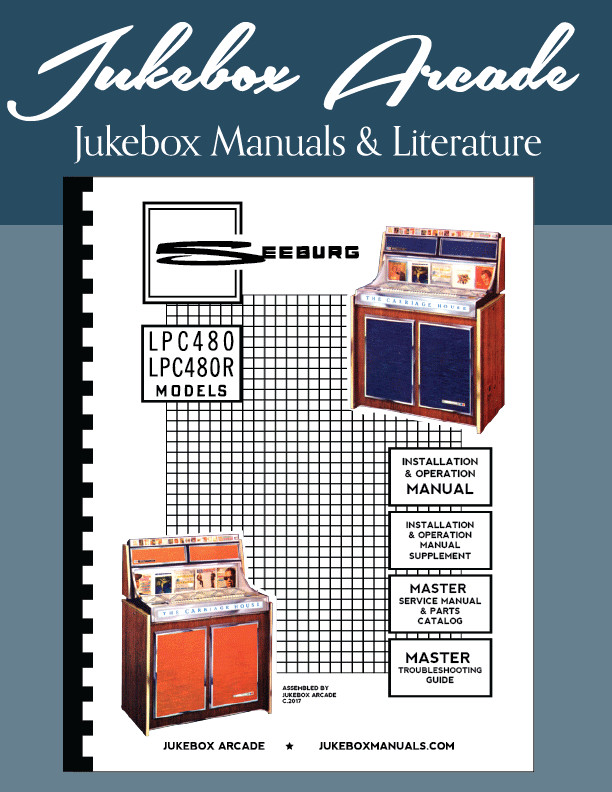 New! Seeburg LPC480, LPC480R 315 Page, Master Service Manual & Parts Catalog