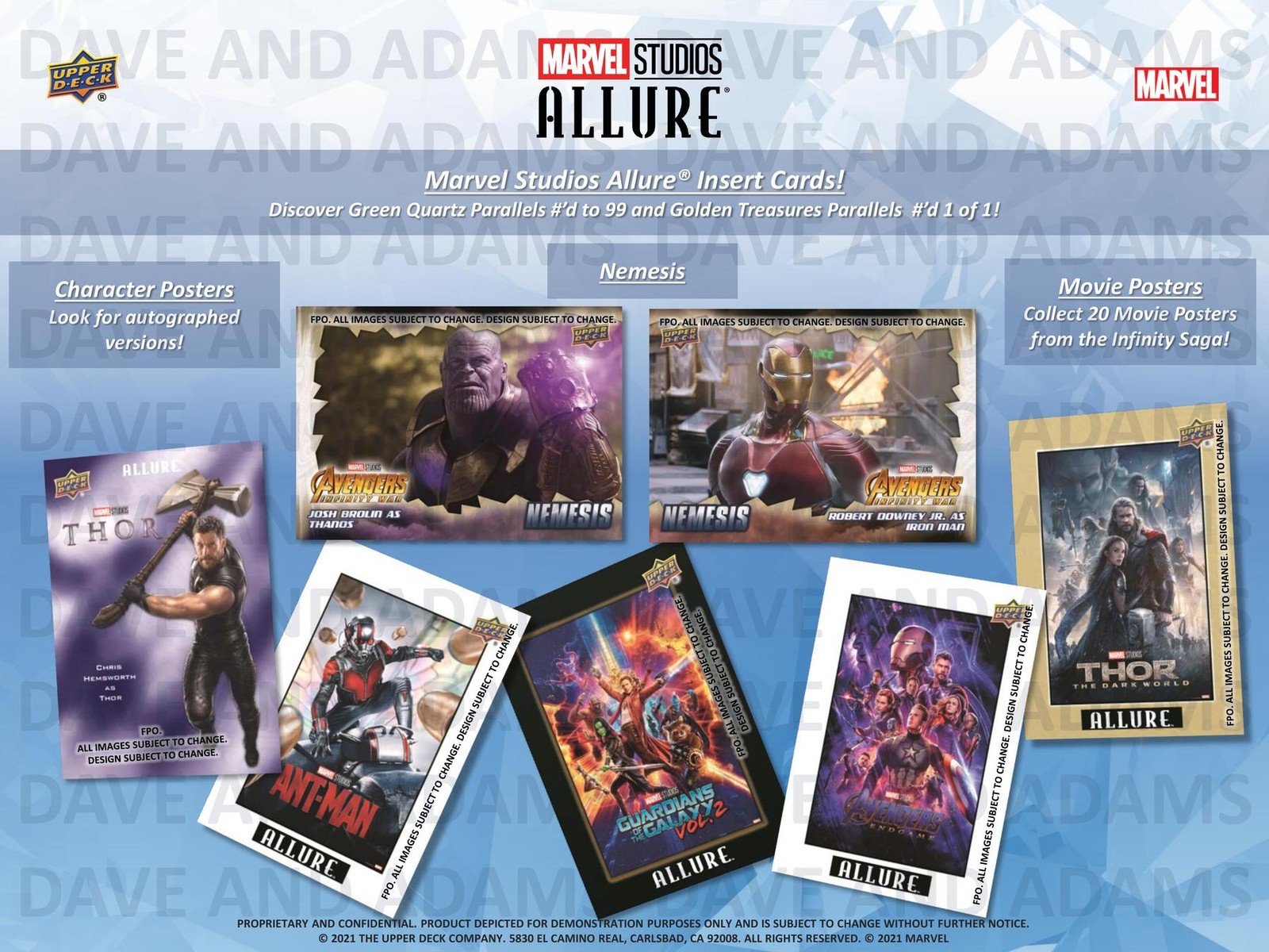 2022 Upper Deck Marvel Studios Allure Hobby Box