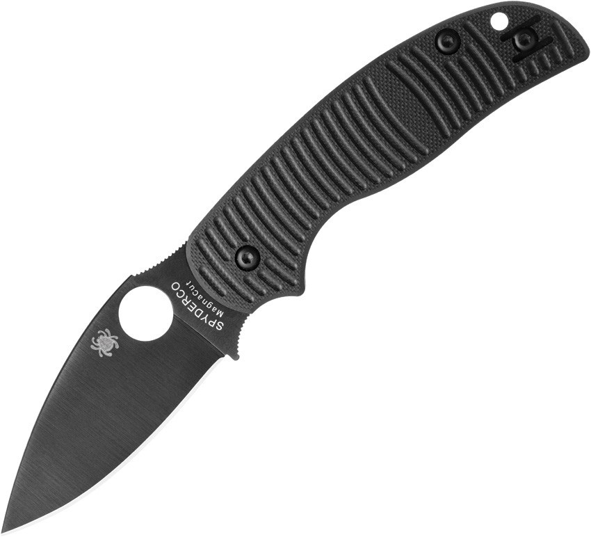 Spyderco Sage 5 Salt Folding Knife — Black TiCN MagnaCut G10 (C123GPBKMCBK)