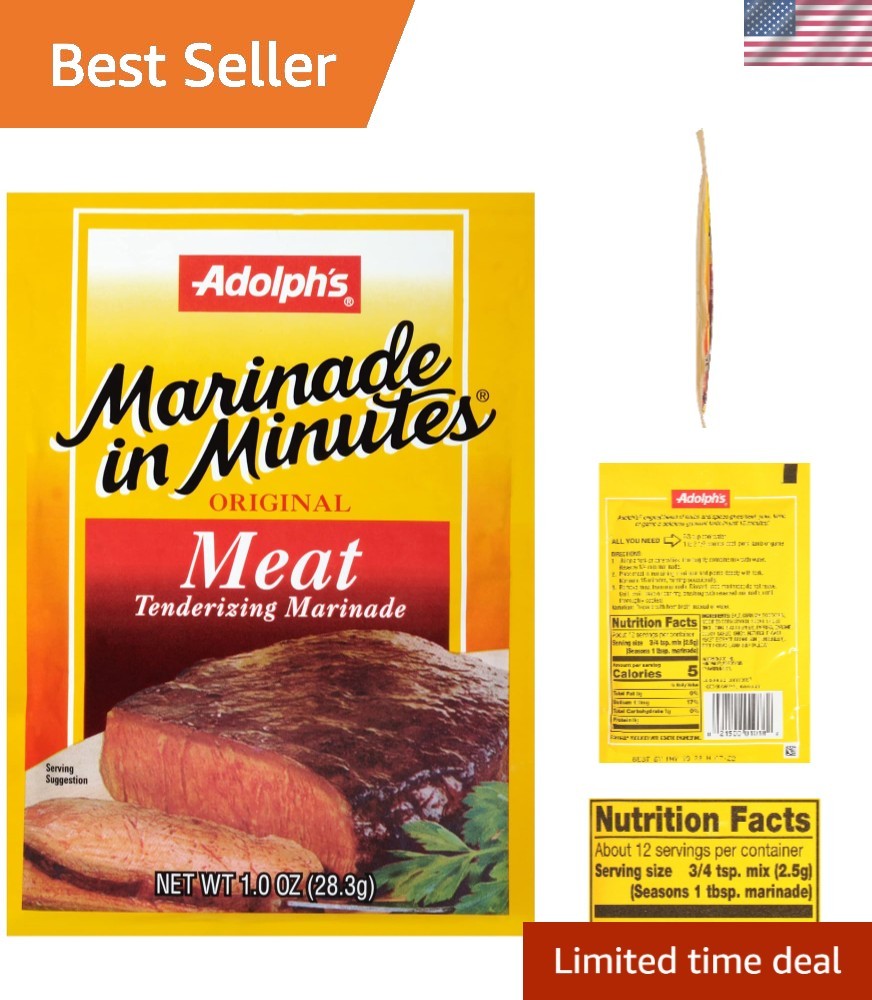 Gourmet Meat Tenderizing Marinade – 8 Pack of 1-Ounce Instant Flavor Boost