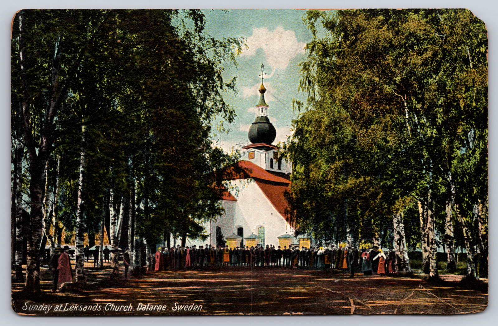 Postcard Sunday at Leksands Church Dalarne Sweden