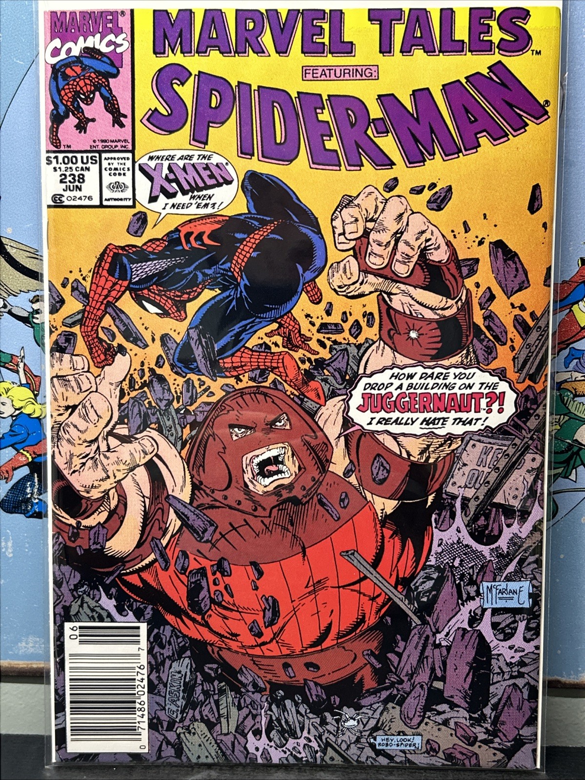 Marvel Tales #238 Featuring Spider-Man (1990) Newsstand VG 🔥