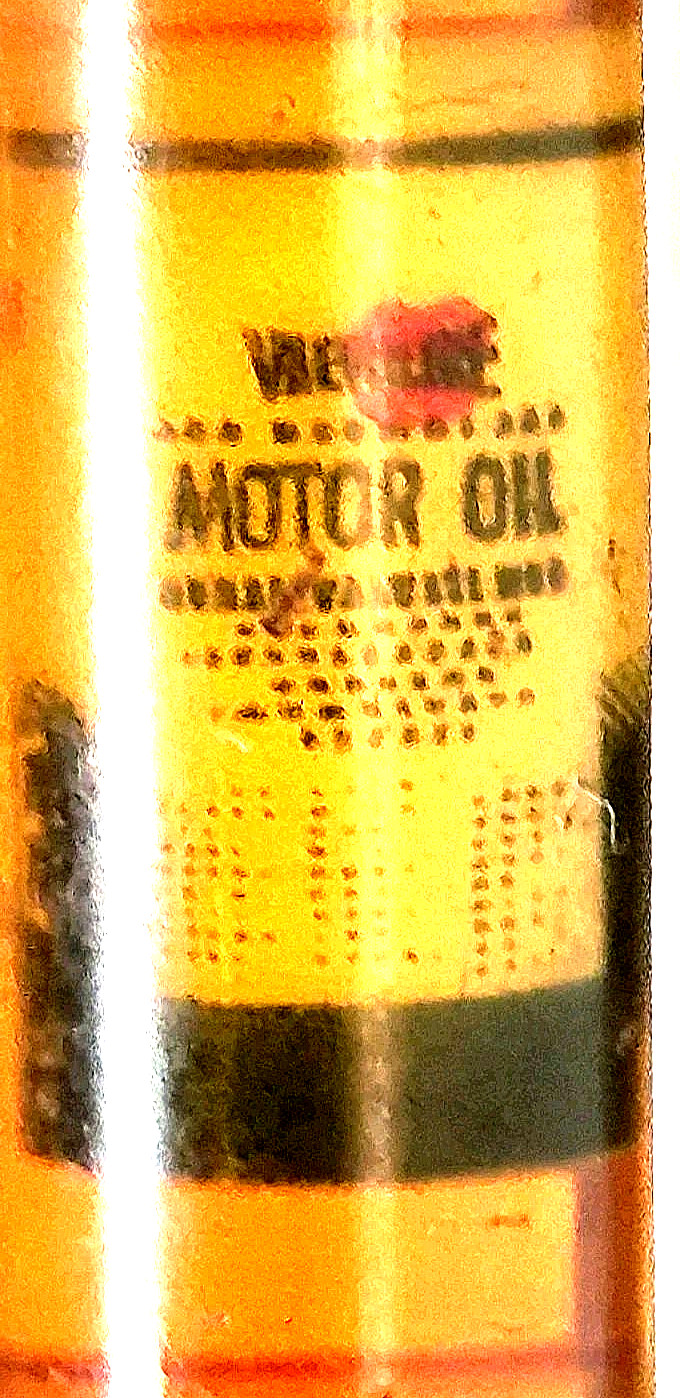 FLOATY “VALVOLINE” OIL CAN! Gray Blank/Chrome Trim Working Mech Pencil