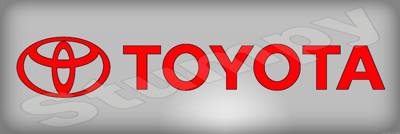 Toyota Metal Sign 6″ x 18″ or 8″x24″