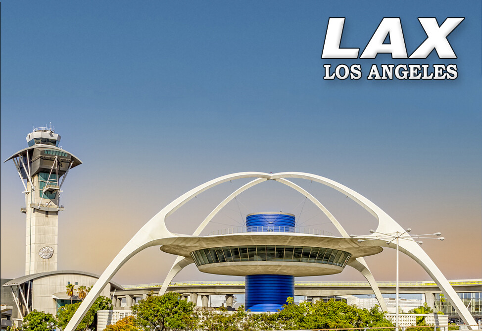LAX Iconic Building Handmade 3.25″ x 2.25″ Fridge Magnet (PMD10034)