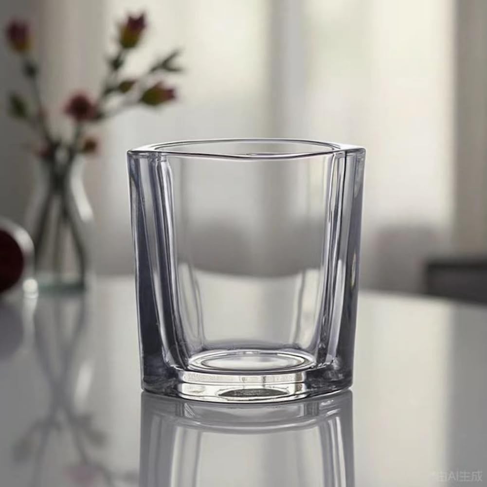 6 Pack Heavy Base Shot Glasses Set, 2.2 Oz Clear Tequila Square Shot Glass Bulk,