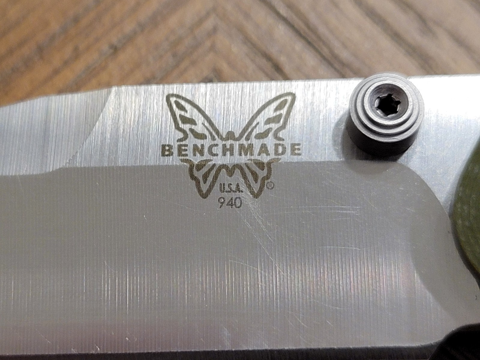 Authentic 940-2 Osborne Green Flytanium G10 CPM-S30V Knife