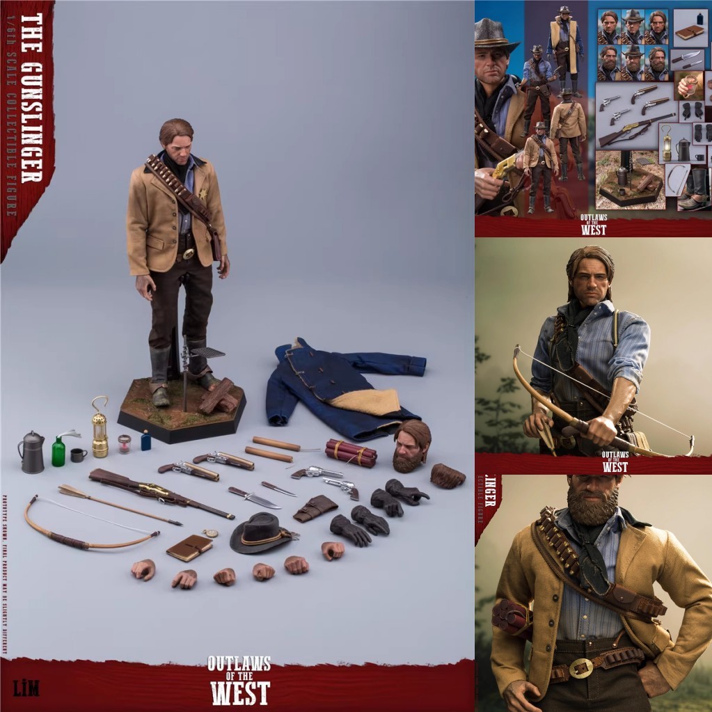 LimToys LIM008 1/6 RedDead Redemption Arthur 12″ Figure With 2 Heads IN STOCK