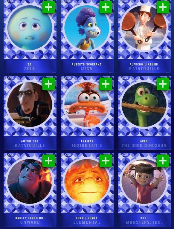 [DIGITAL] Topps Disney – 5th Anniversary 24 S1 – Blue Pixar Prime – Pick