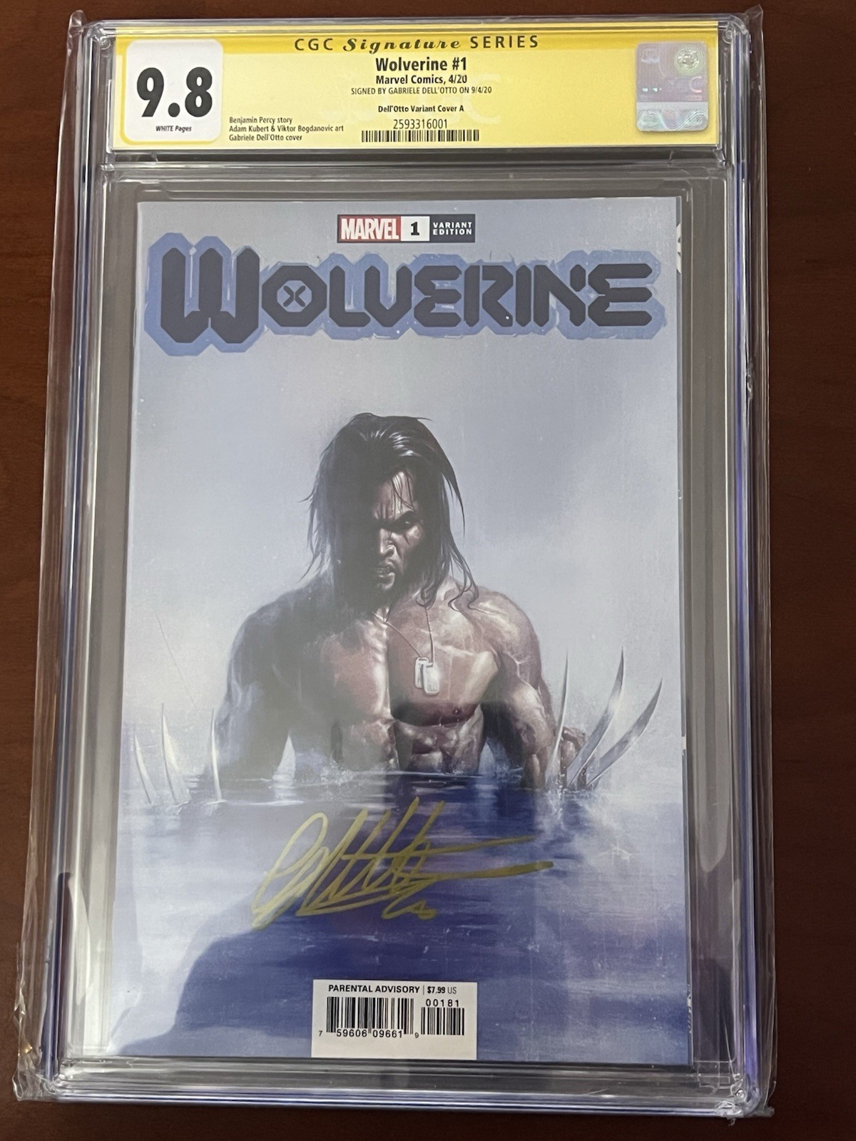 WOLVERINE #1 CGC 9.8 SS INCENTIVE VARIANT 1:50 SIGNED BY GABRIELE DELL’OTTO