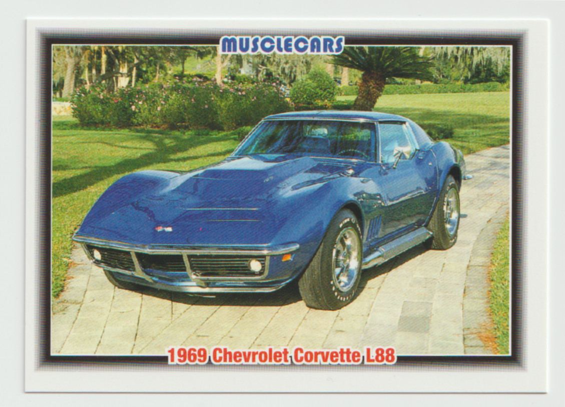 1992 Collect-A-Card Musclecars #18 1969 Chevrolet Corvette L88