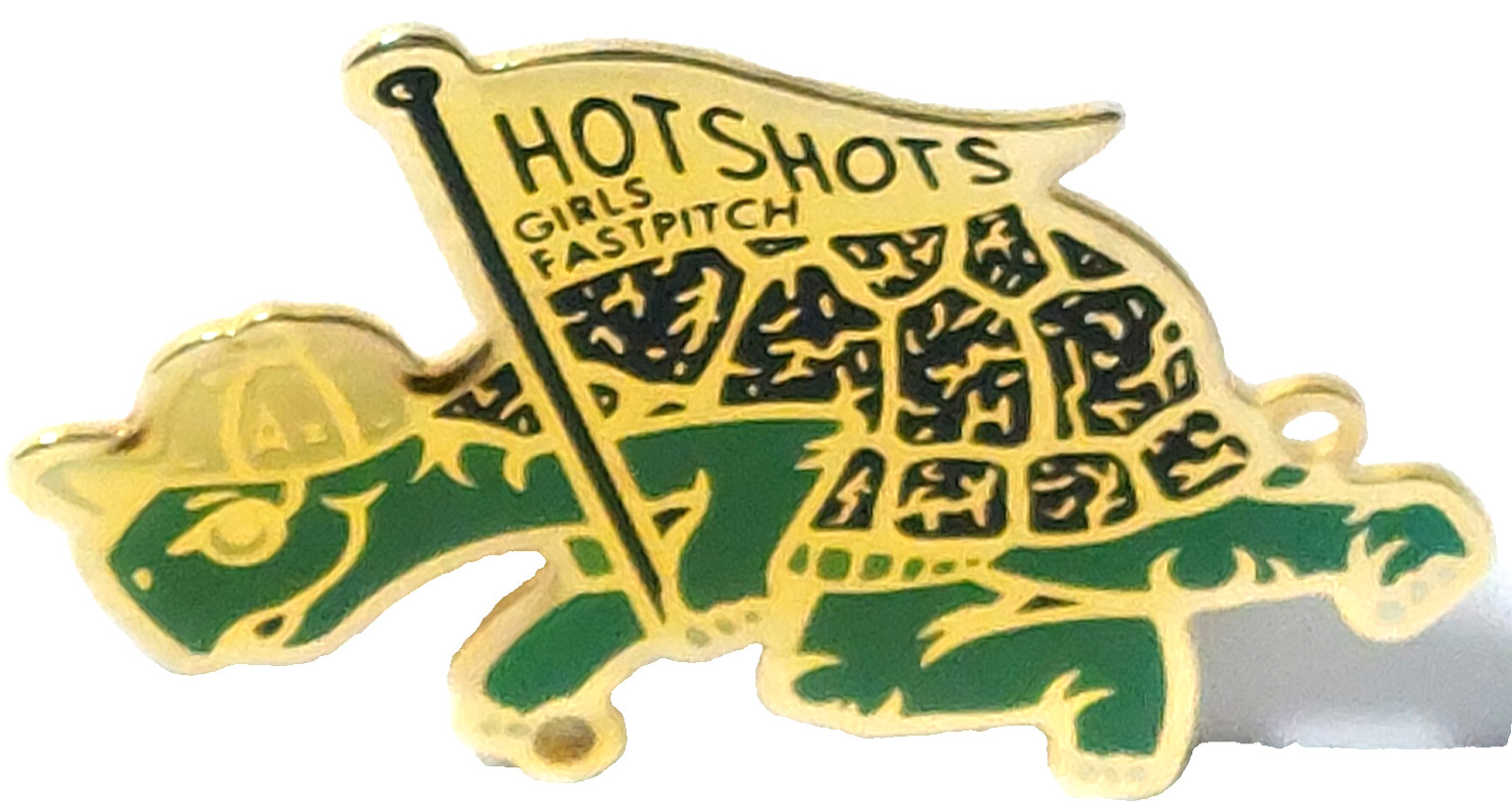 Hot Shots Girls Fastpitch Softball Team (Turtle) Lapel Pin