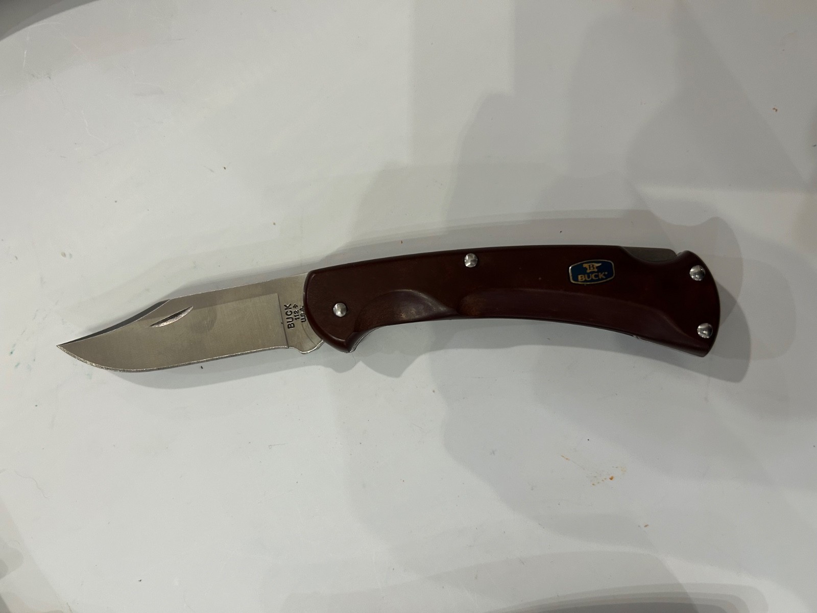 Buck knife 112 folding hunter Paperstone