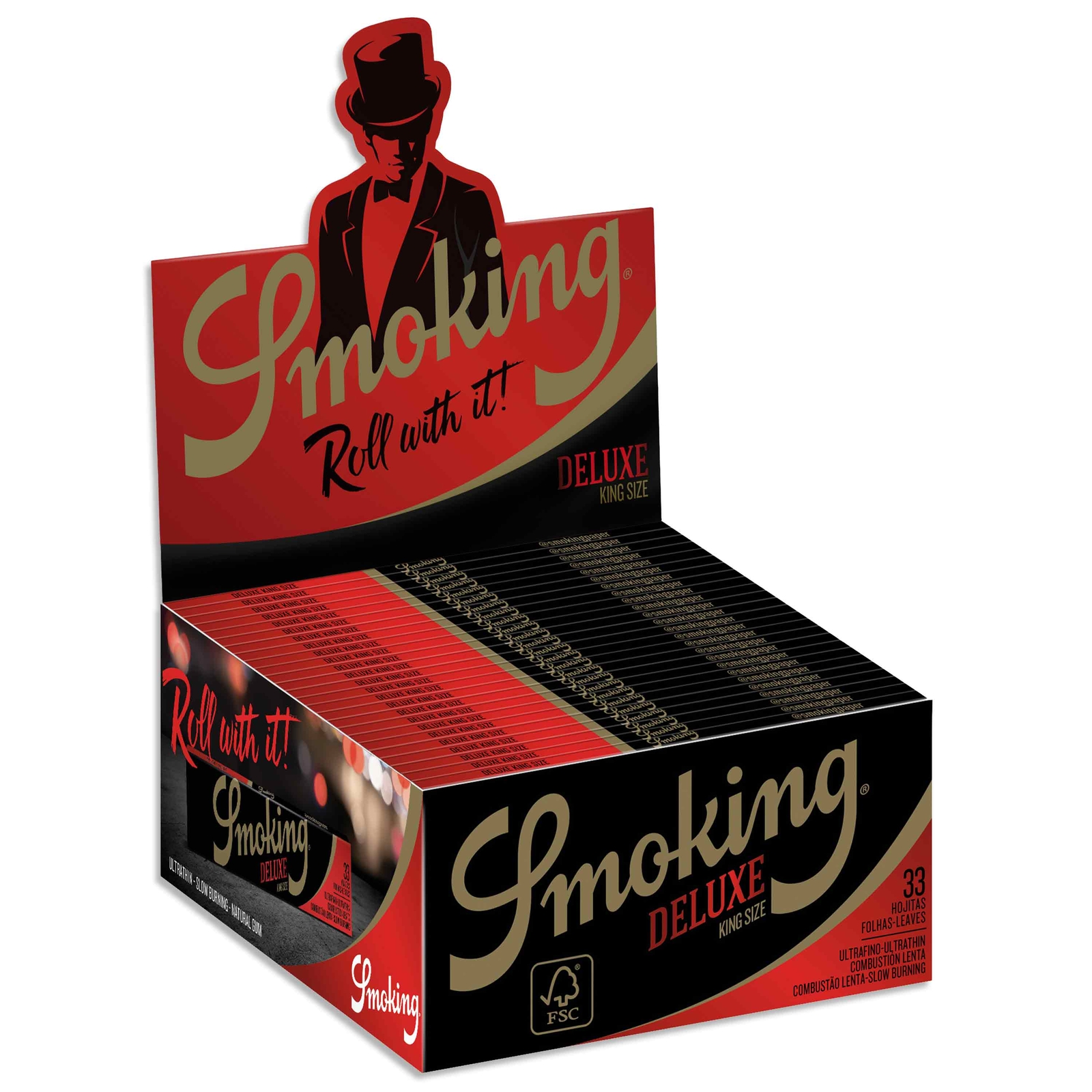Smoking Deluxe Rolling Papers King Size 110mm – (Box of 50 Booklets)