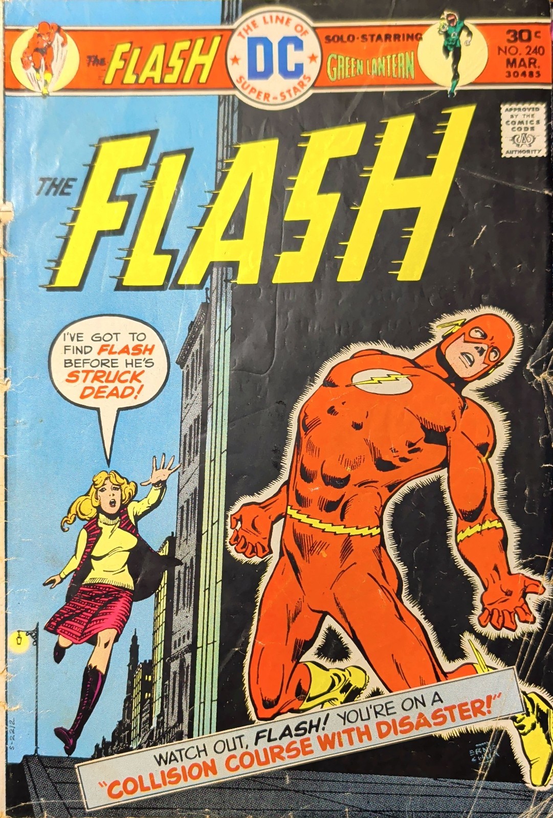 Flash 240 1976 Vintage Bronze Age DC Comic Book Heat Wave Fair GD 1.0 – 1.5
