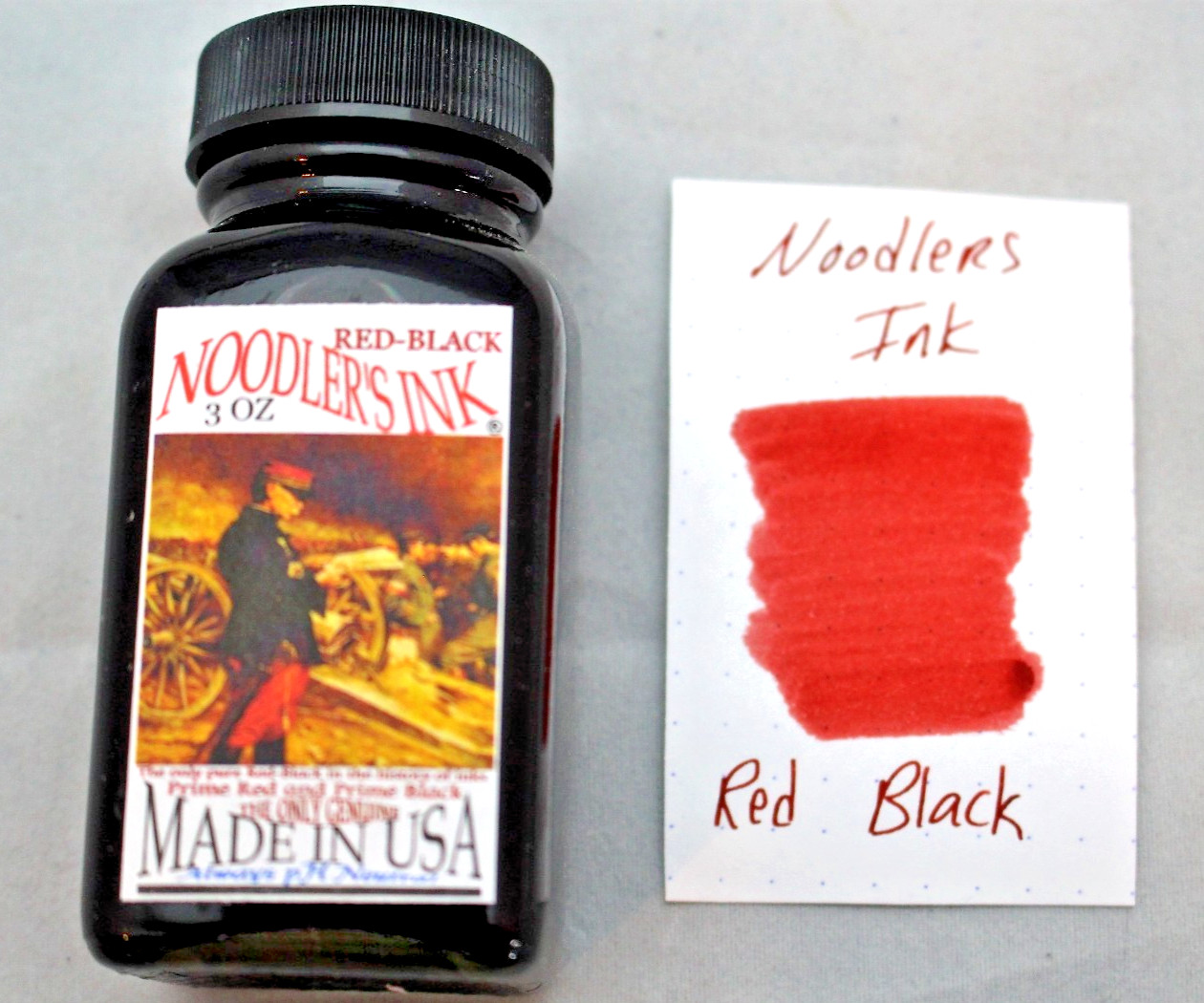 NOODLERS INK 3 OZ BOTTLE RED BLACK
