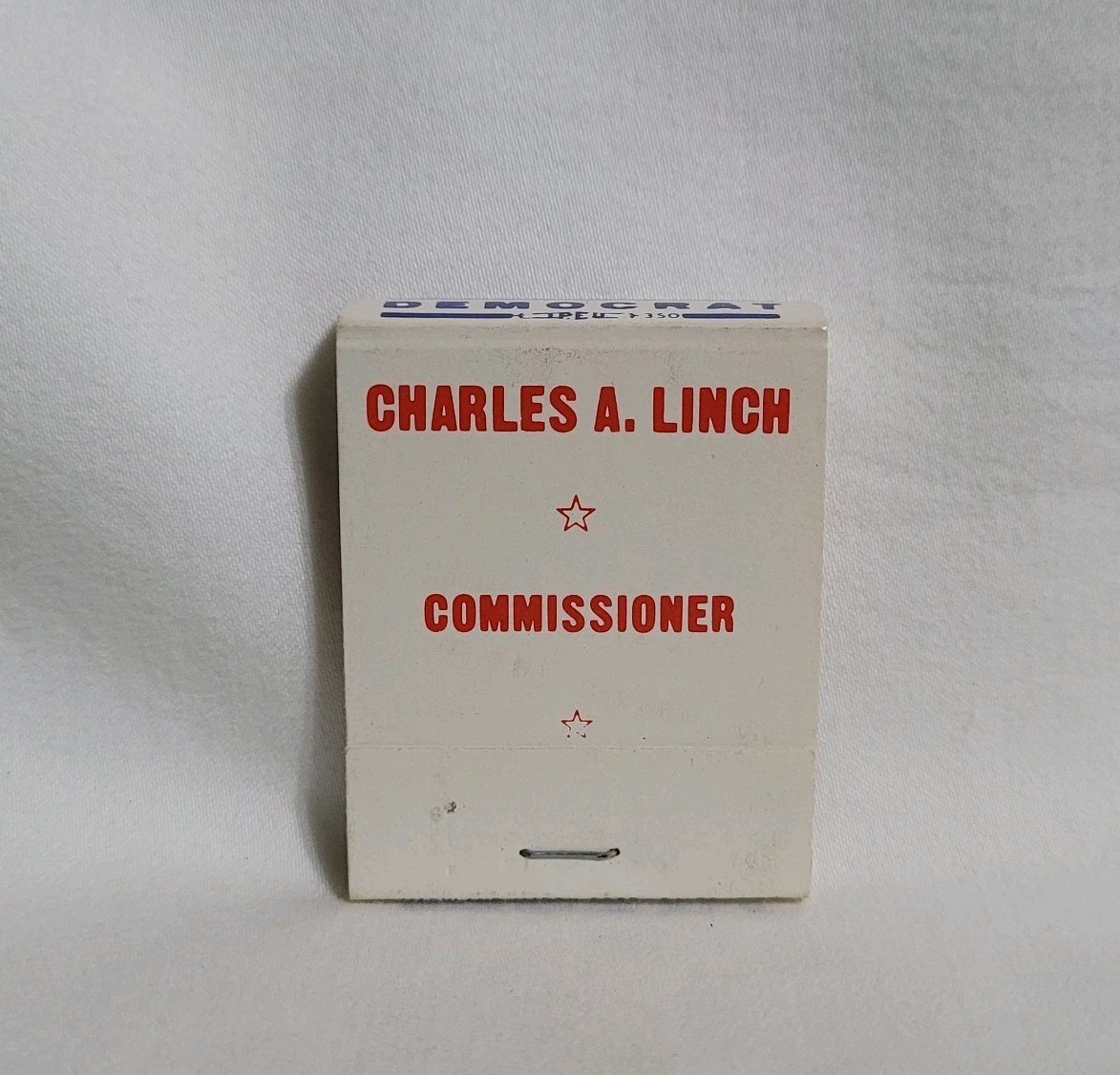 Vintage Matchbook Charles A Linch Commissioner Advertising Matches Full