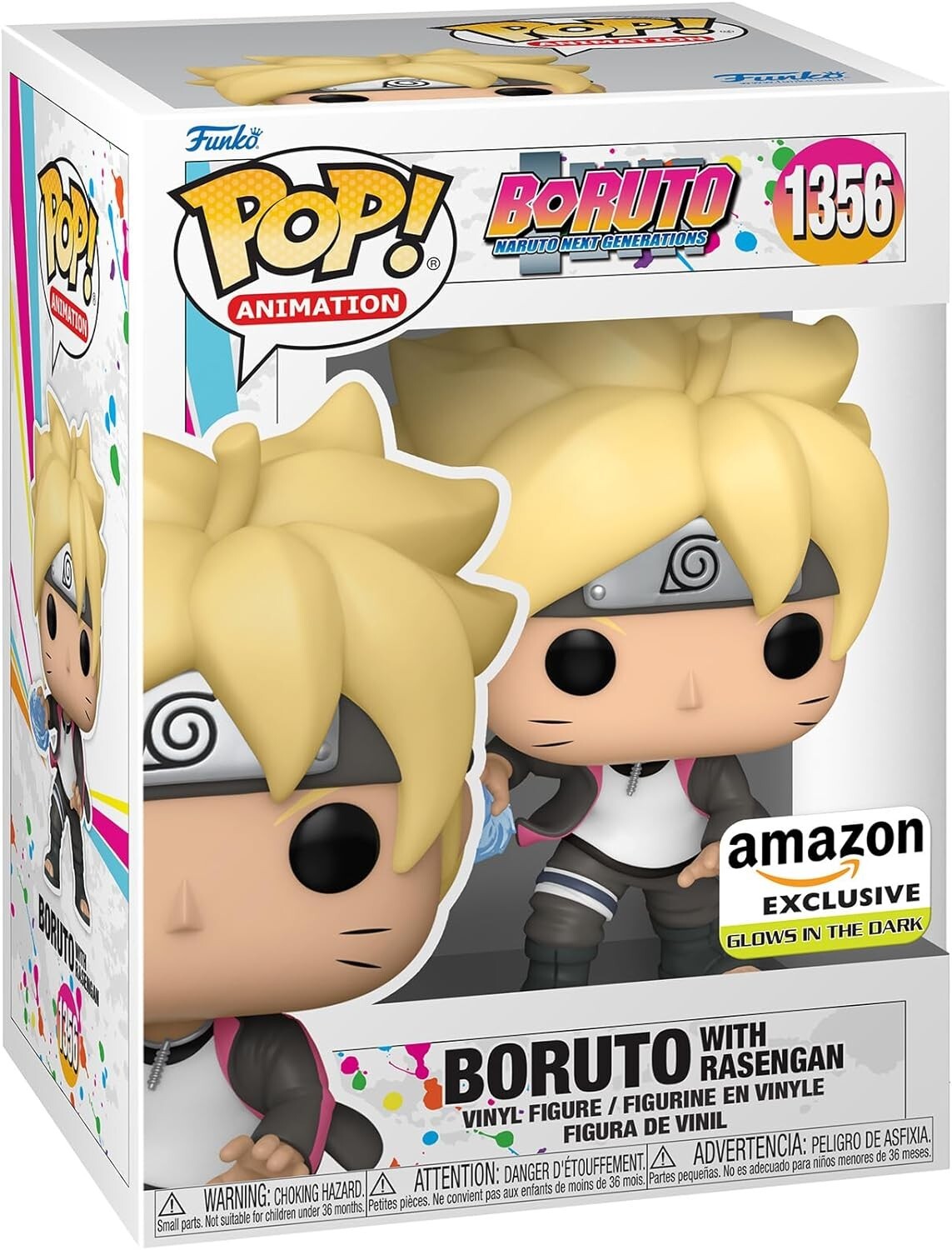 BOX DAMAGED Funko Pop! Animation: Boruto: Boruto with Rasengan Glow -Exclusive