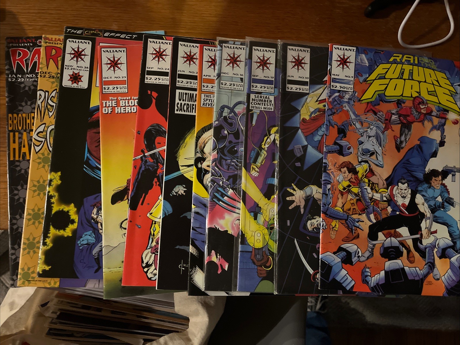 Rai and the Future Force #9,10,13,16,20,22,24,25,26, 27, 28 (Valiant May 1993)