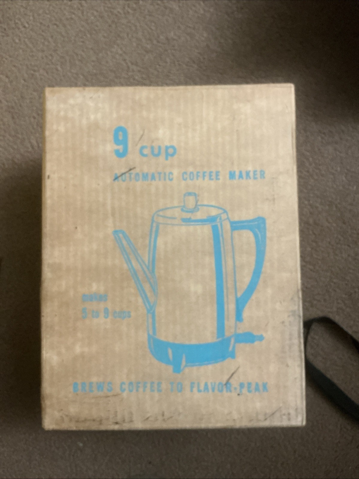 VTG 1970 West Bend 9 Cup Automatic Coffee Maker 9360 New In Original Box
