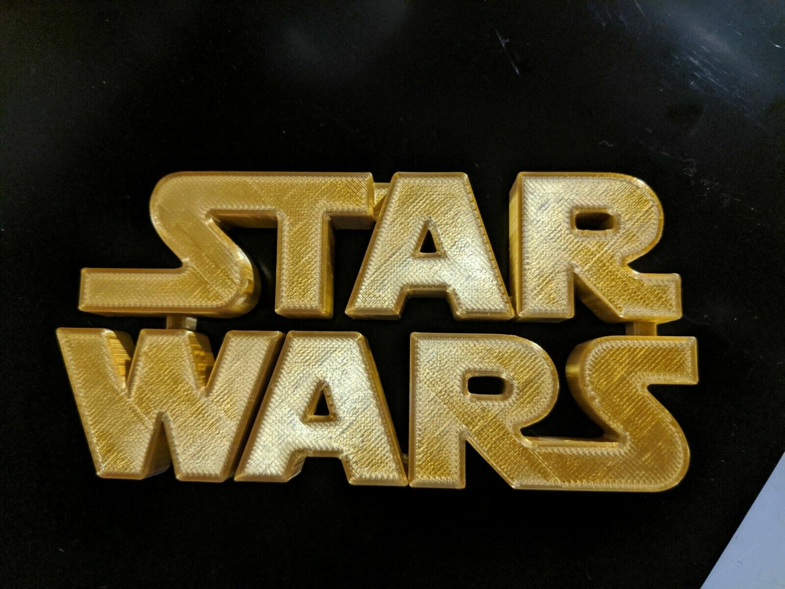 Star Wars Logo 3D Printed shelf display stand solid color