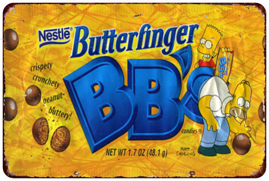 Butterfinger BB’s retro candy Vintage LOOK Reproduction metal sign