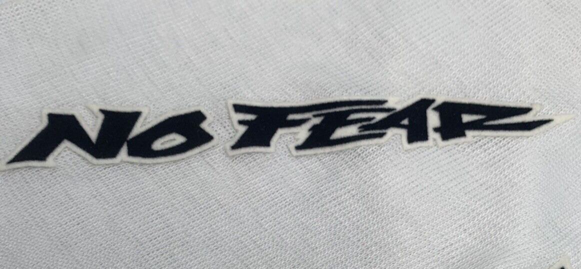 Vintage NO FEAR Large 7″x3/4″ Patch-Skateboarding Surfing Motorcycle Iron on/sew