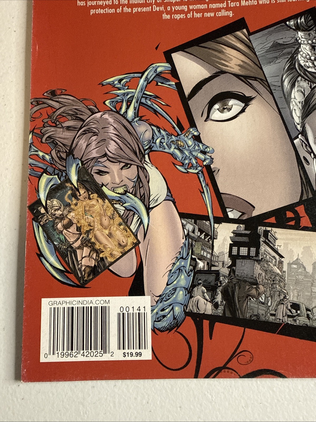 Devi Witchblade #1 Graphic India 2016 Frison Variant Ultra Rare Devi On Top