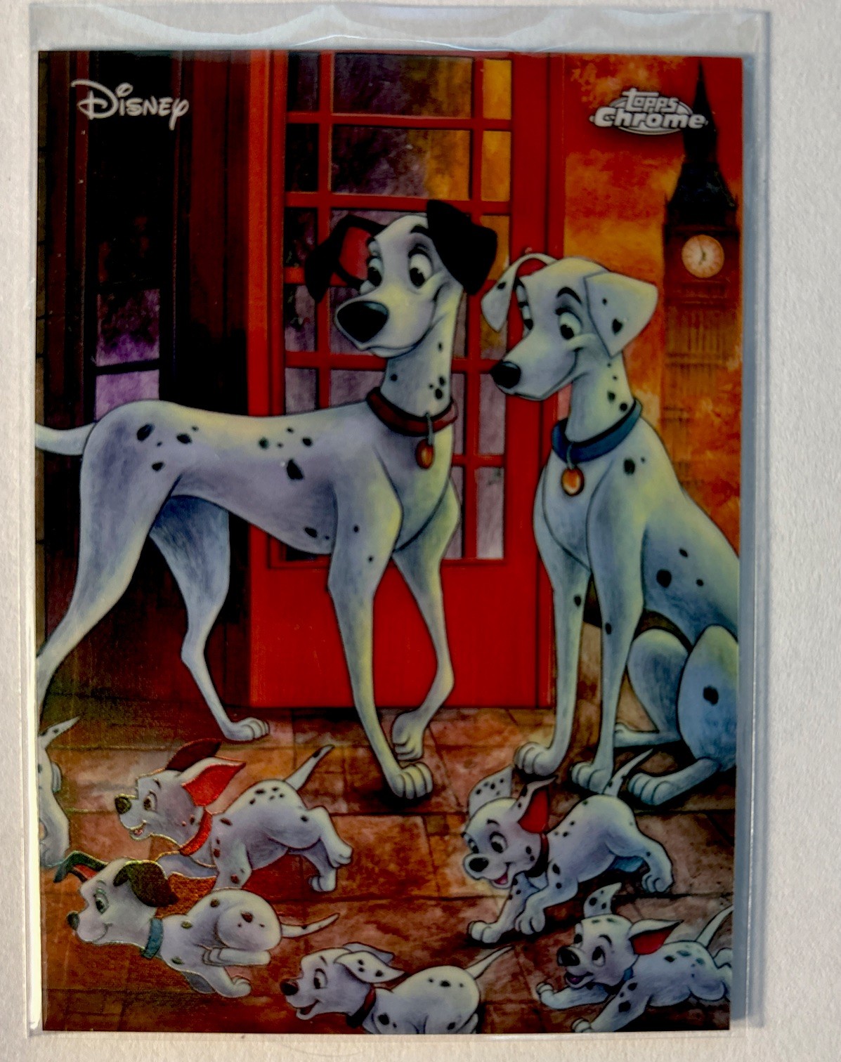 2026 Topps Chrome Art of Disney SSP AD-4 101 Dalmatians Original Art