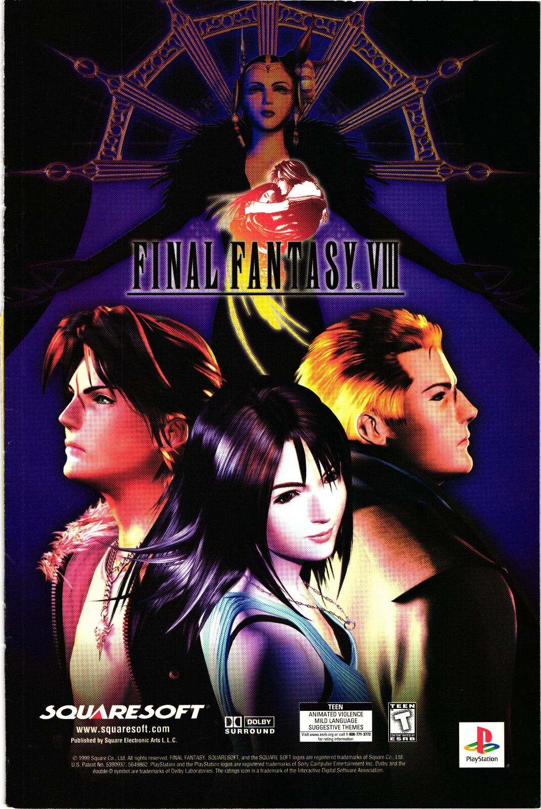 Final Fantasy 8 Print Advert Rinoa Squall Squaresoft 1999 Video Game Ad