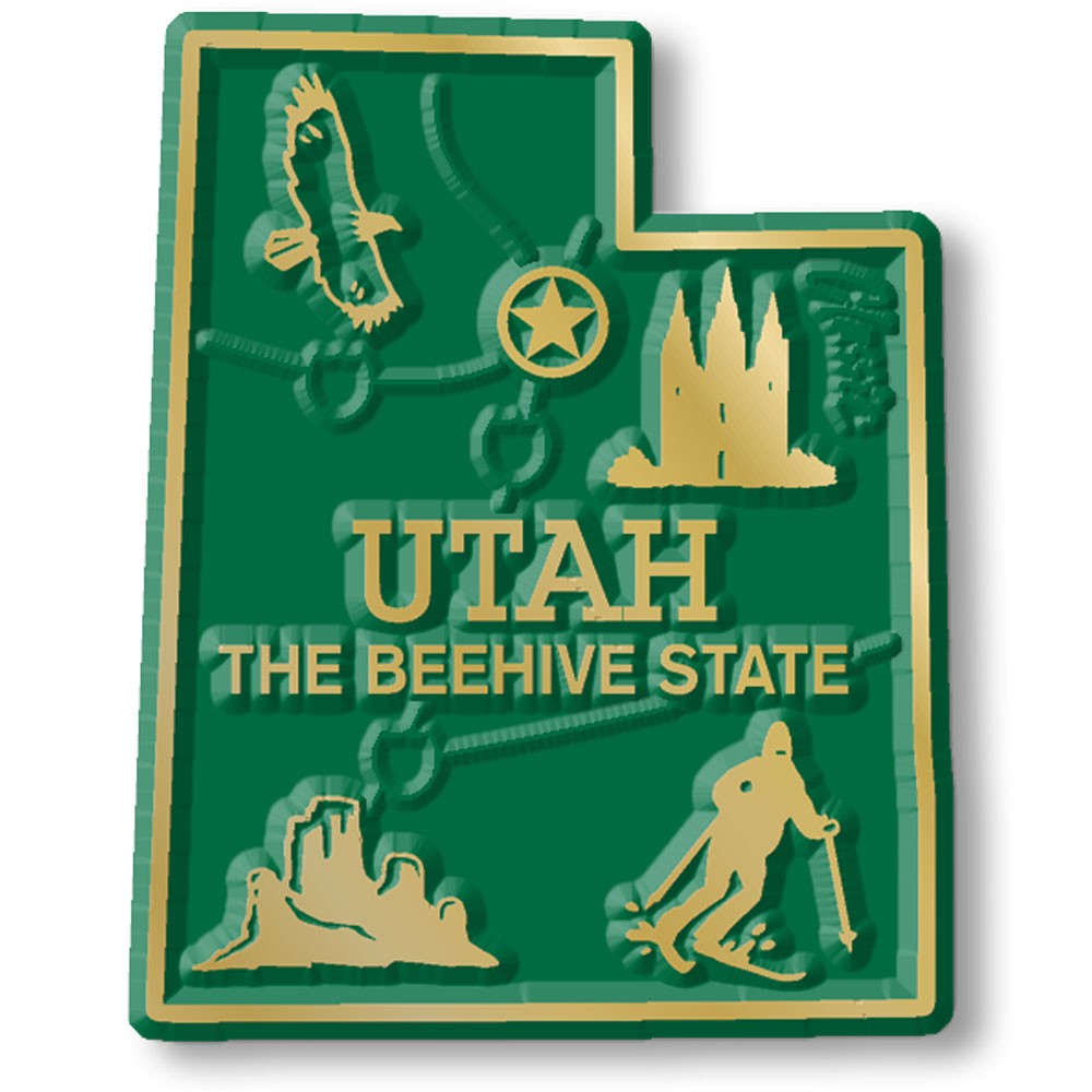Original U.S. State Magnet Set by Classic Magnets, 51-Piece Vintage Magnet Set