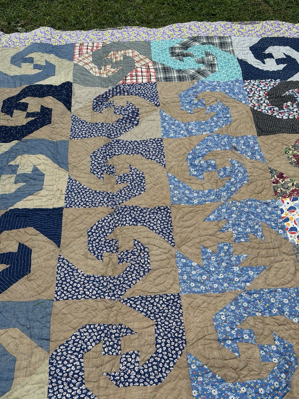 Vintage Quilt 72” X 84” USA