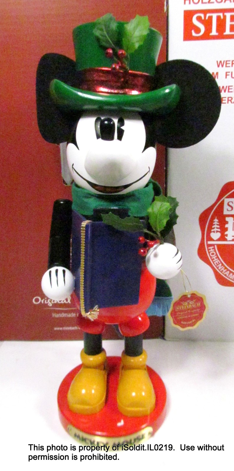 VTG DISNEY STEINBACH MICKEY MOUSE NUTCRACKER 14″ in Box w/ COA