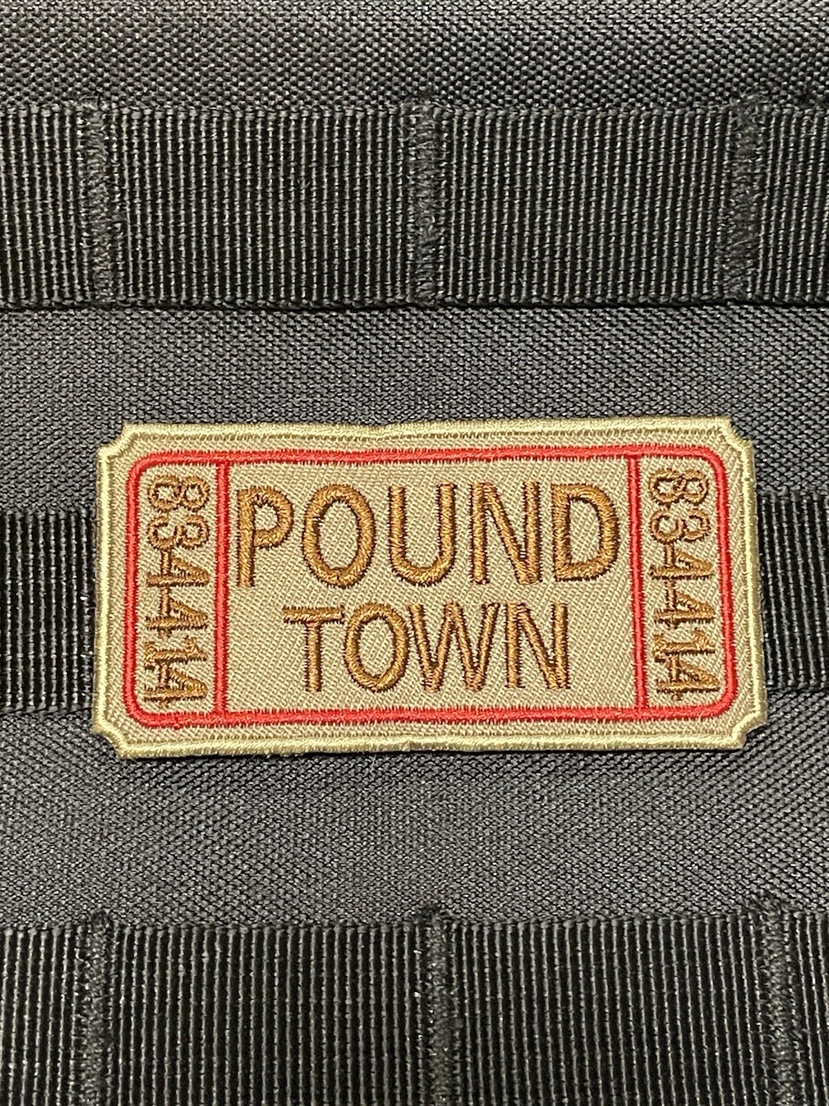 Ticket To Pound Town Funny Tactical Patch Morale Army Marine Hook Loop Vet