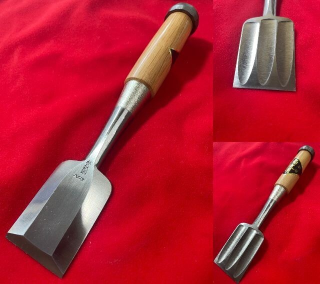 Japanese Chisel oire nomi Yoshio Usui All HSS Blade 42mm / 3 grooves back 碓氷淑夫