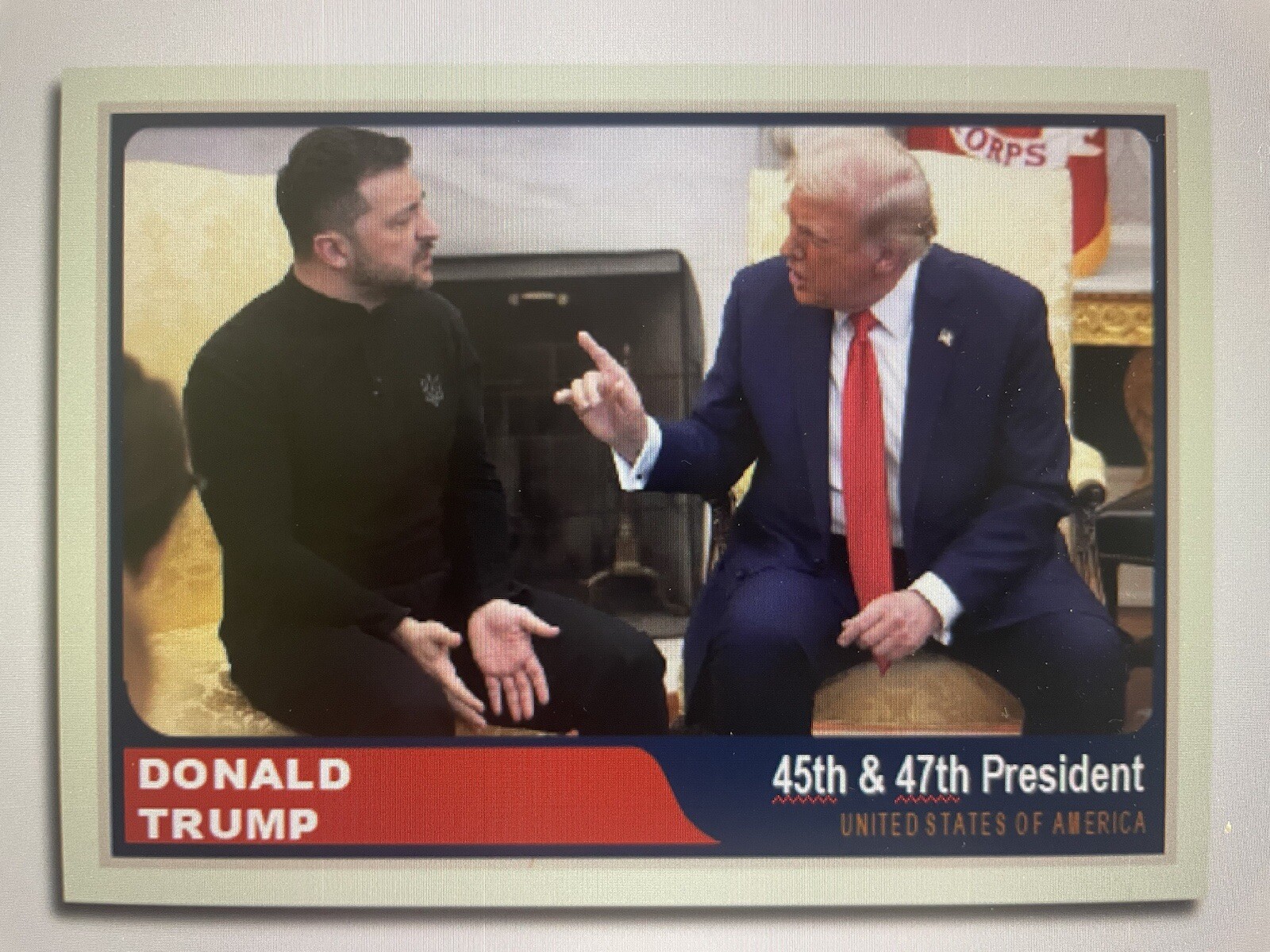 Donald Trump 2024 “Team Trump” Custom ACEO Card Zelensky Your Fired!